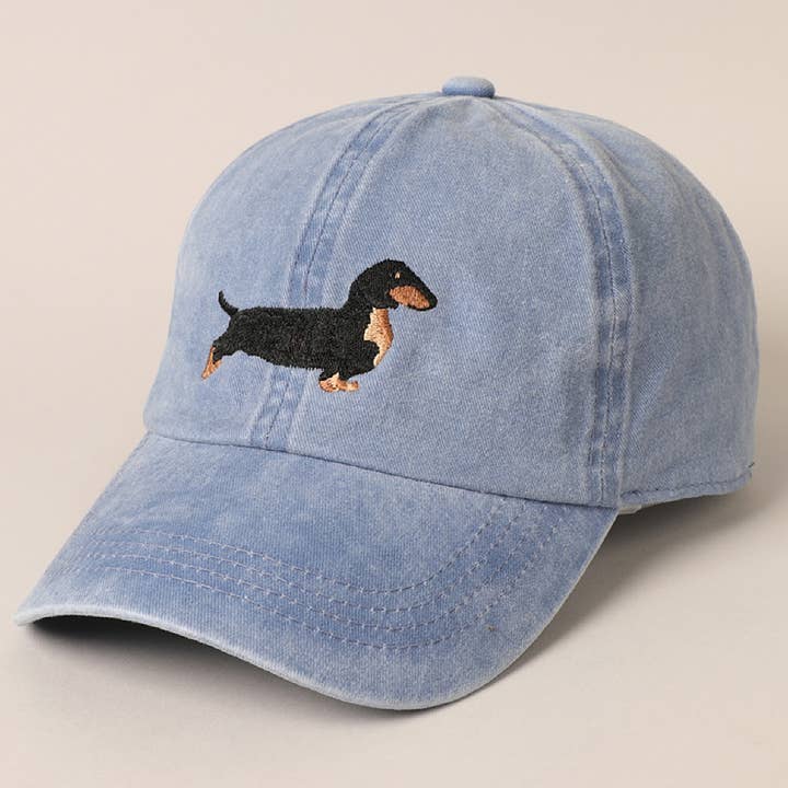 Dachshund Embroidered Baseball Dad Cap