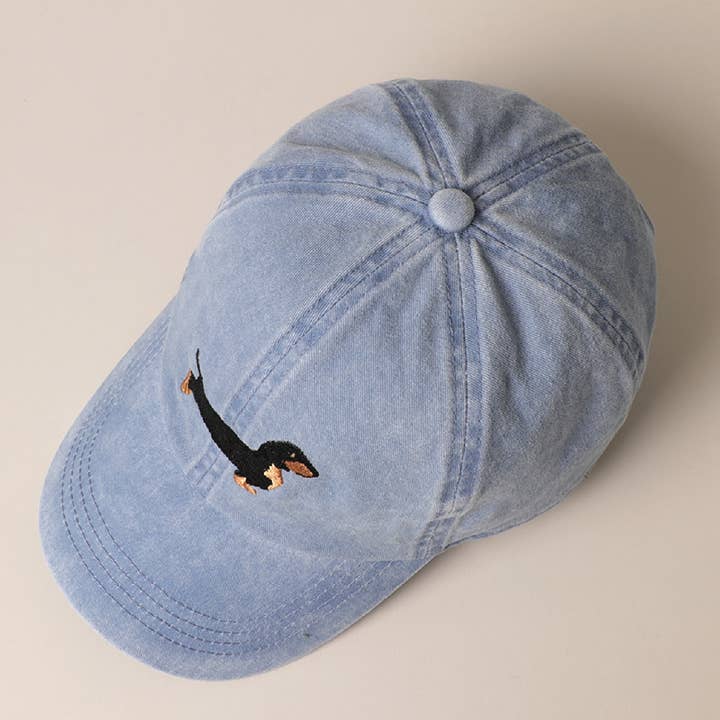 Dachshund Embroidered Baseball Dad Cap