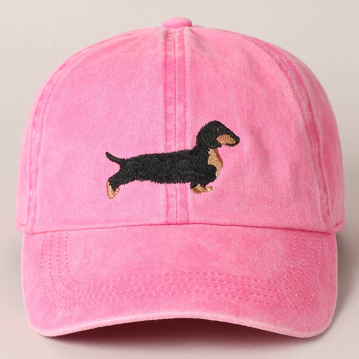 Dachshund Embroidered Baseball Dad Cap